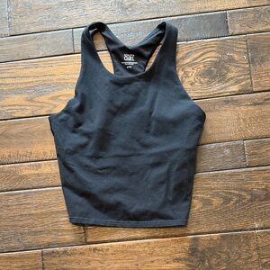 Athleta Black Textured Tank Top